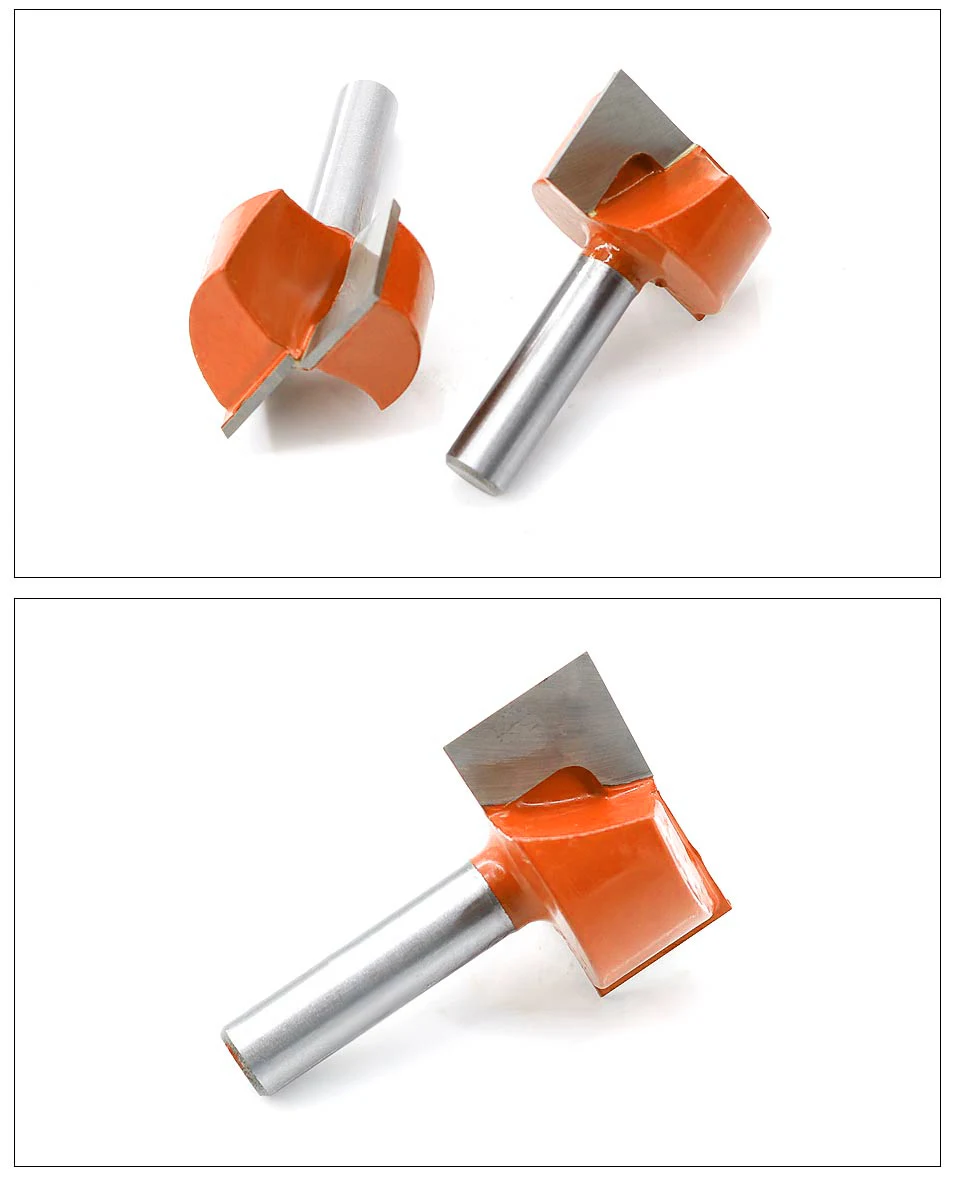6/8mm Schaft Reinigung Bottom Gravur Router Bit Holzbearbeitung Werkzeug Vhm Holz Fräsen Cutter End Mühle 18mm 20mm 30mm 32mm – Detail 5