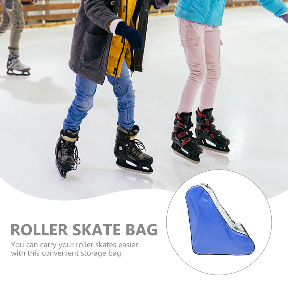 

2Pcs Roller Skates Bag Bright Color Fashionable Design Waterproof Material Easy Clean Skating Storage Pouch for Girls Women