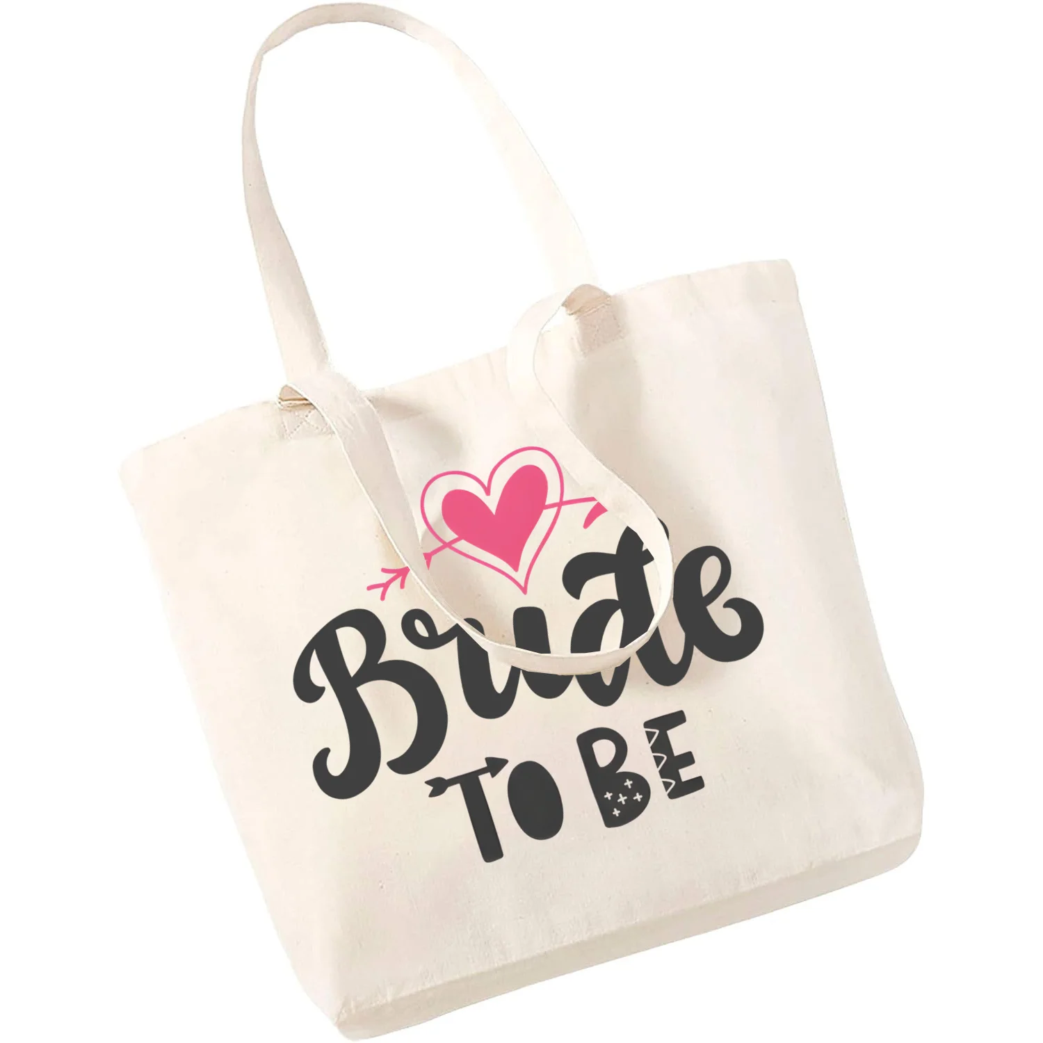 Braut zu sein Team Braut Bachelorette Party Squad EvJF Hochzeit Leinwand Tasche lässig große Handtaschen für Frauen Damen Shopping Handtasche