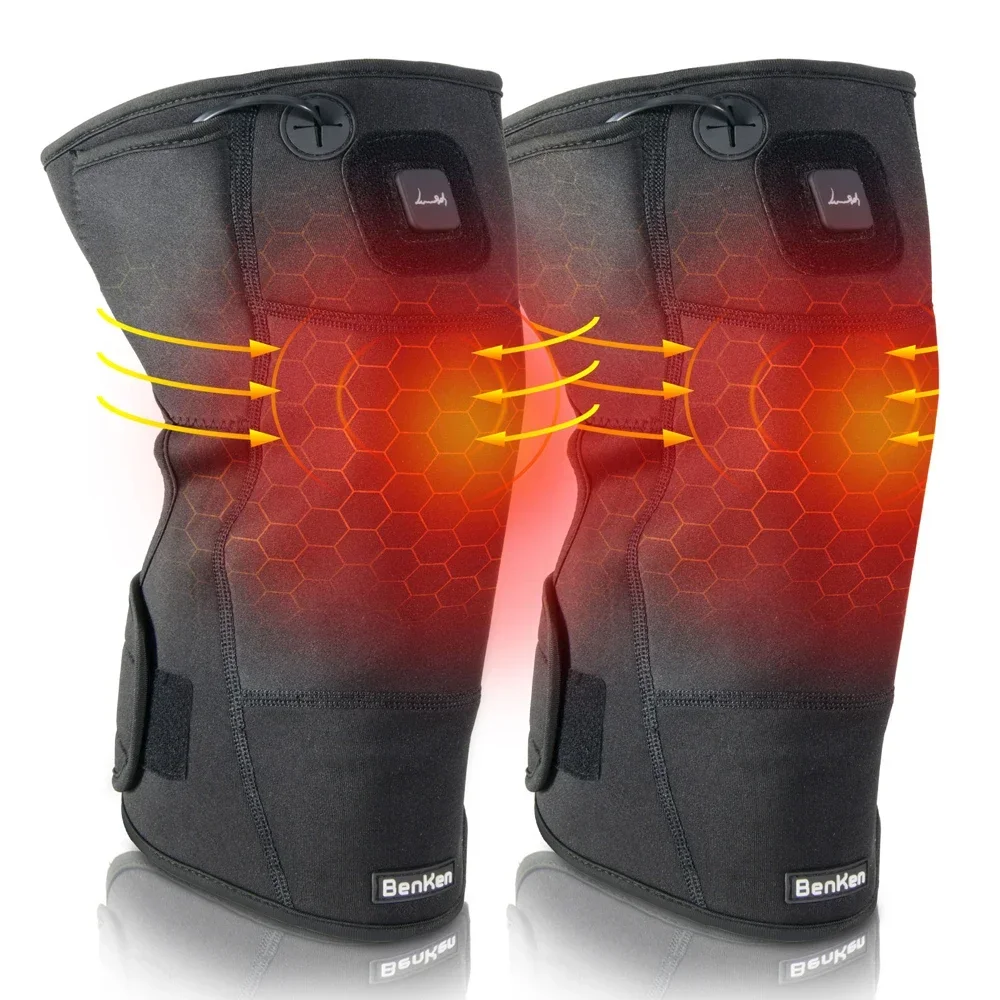 BENKEN Knee Pads Heating Support Braces Protector for Arthritis Sport Basketball Volleyball Gym Fitness Jogging Running