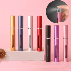 5ml Portable Perfume Refill Bottle Metal Sprayer Refillable Aluminum Empty Glass  Atomizer Travel Women Cosmetic Containers Tool