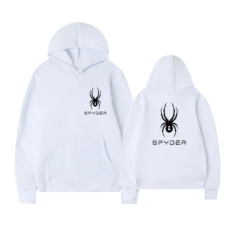 

Men's and women's hooded sweatshirts, spider printed sweaters, loose fit, autumn/winter, 2024 new styles