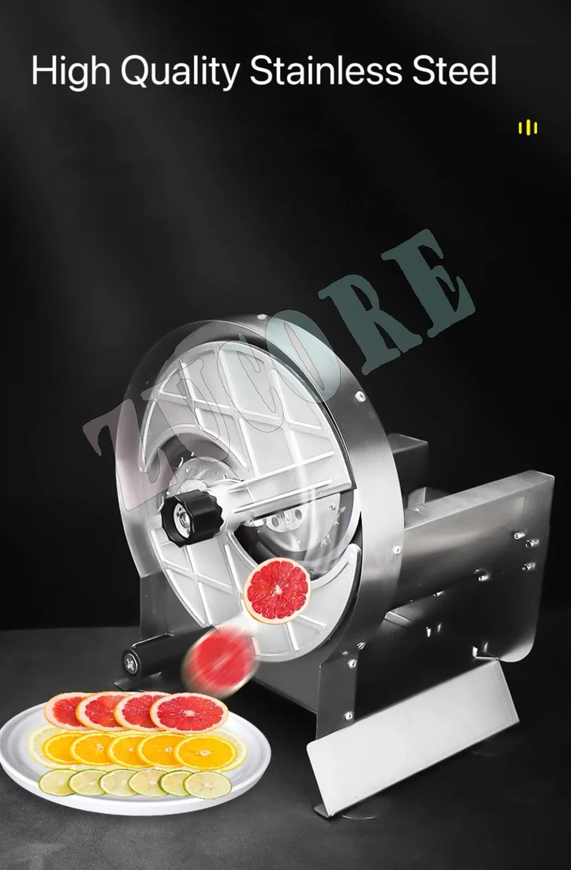 Cortadora Manual de patatas, máquina ultrafina para patatas fritas, cortadora de verduras, frutas, limón, naranja, para uso comercial y doméstico