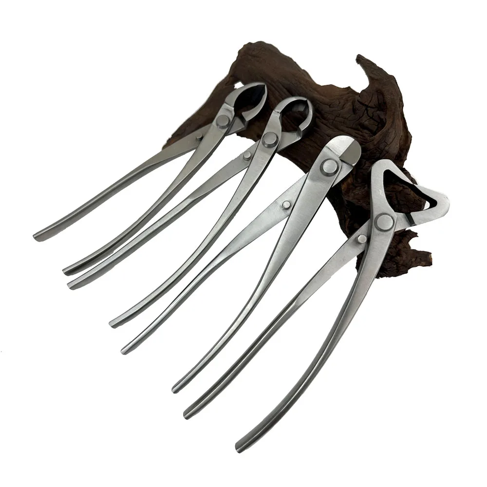 210mm-8 inch Narrow Handle Bonsai Knob Cutter Tree Branch Concave Edge Root Cutter Garden Tool Stainless Steel Ball Joint Pliers