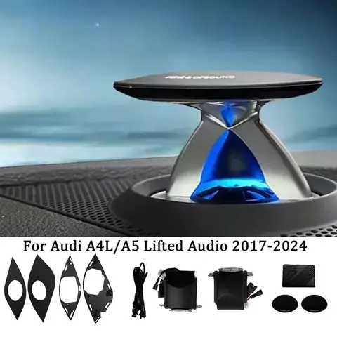 아우디 A4 A5 A6 A7 Q5 Q7 Q8 B9 C8 리프팅 트위터 스피커 32 색 LED 전기 트레블 혼 세련된 자동차 악기 장식