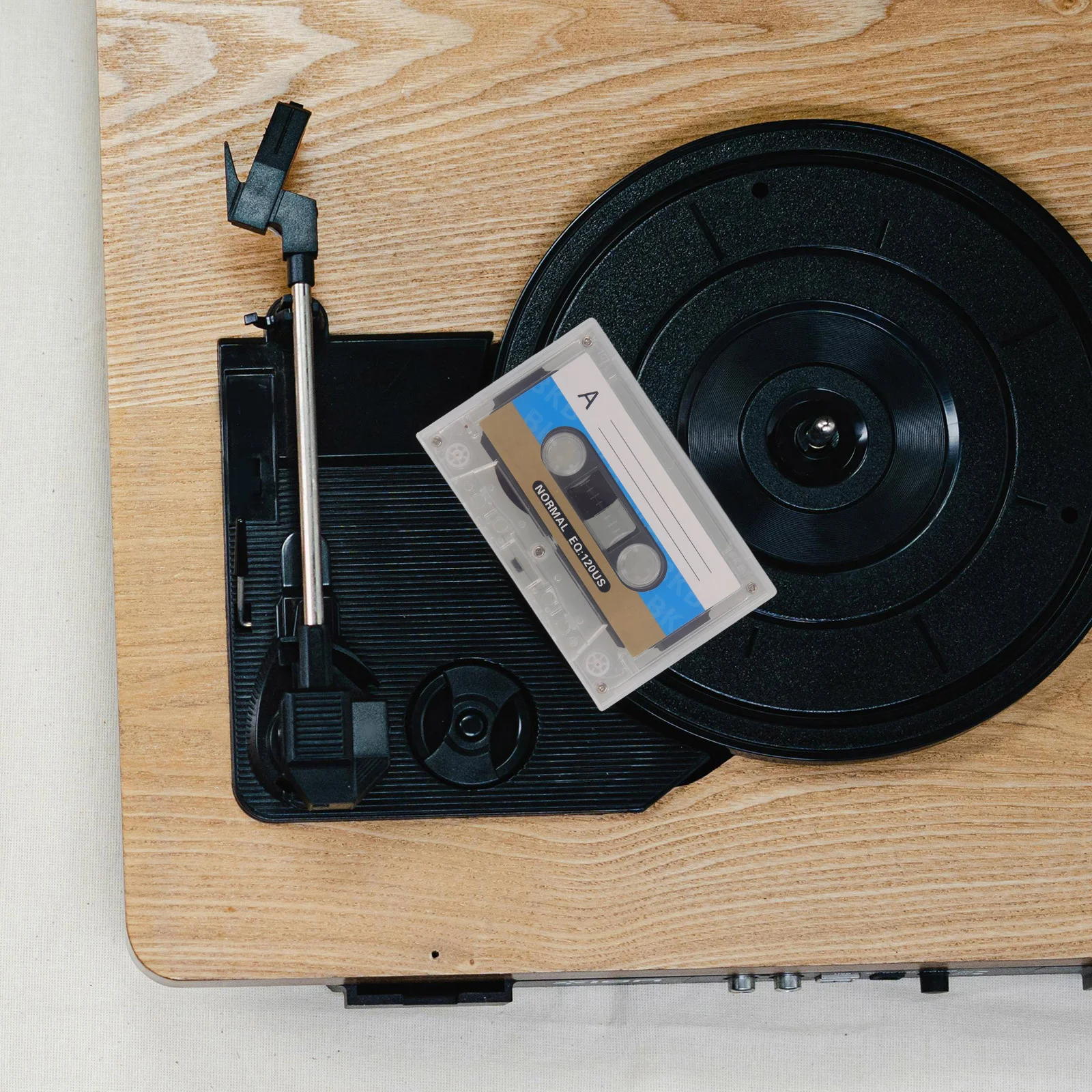 

4Pcs Blank Audio Cassettes Retro Style Smooth Surface for Voice Recording Teaching Recording for Home Decor