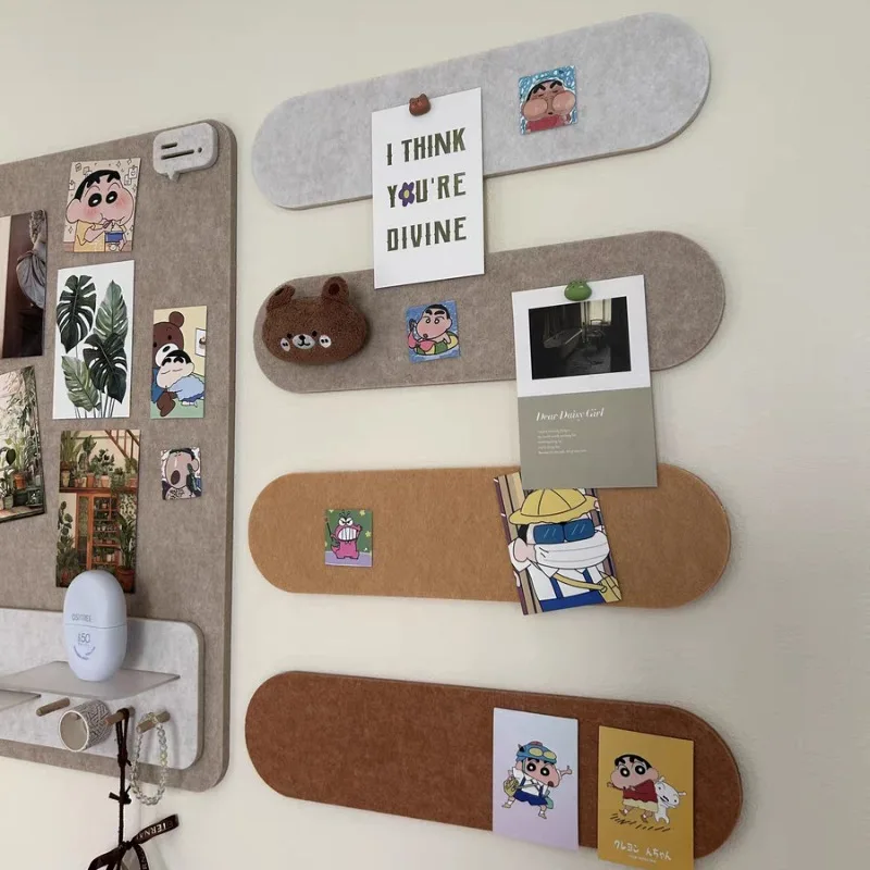 Ins-Style Photo Wall Felt Board, Self-Adhesive Organizer for Polaroid Photos Keys Multi-Functional Decor Kindergarten Shop Wall