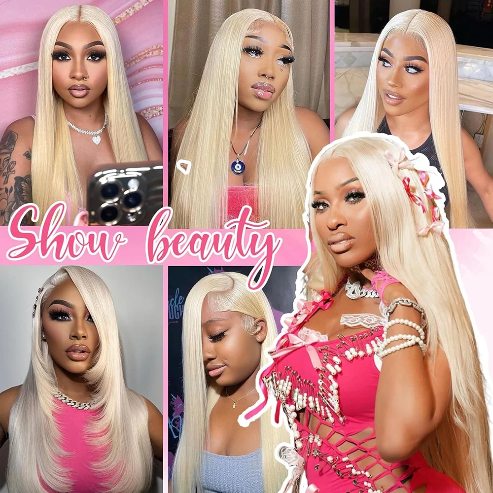 613 Hd Lace Frontal Wig 13x6 Blonde Lace Front Human Hair Wigs Brazilian Bone Straight 13X4 Transparent Lace Wigs for Women