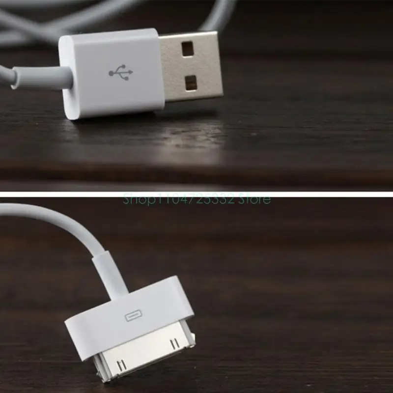 

30Pin USB Data Syncing Cable Compatible for Phone 4/4s Pad 3 Charging Cord