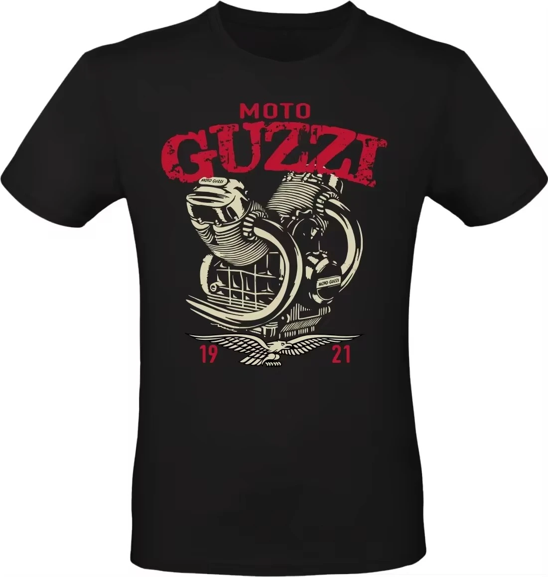 

Streetwear Moto Guzzi V2 Men T Shirt Idea Vintage Italy 2025 Motorcycle Top Quality New Design Casual Tees Oversize Short Sleeve