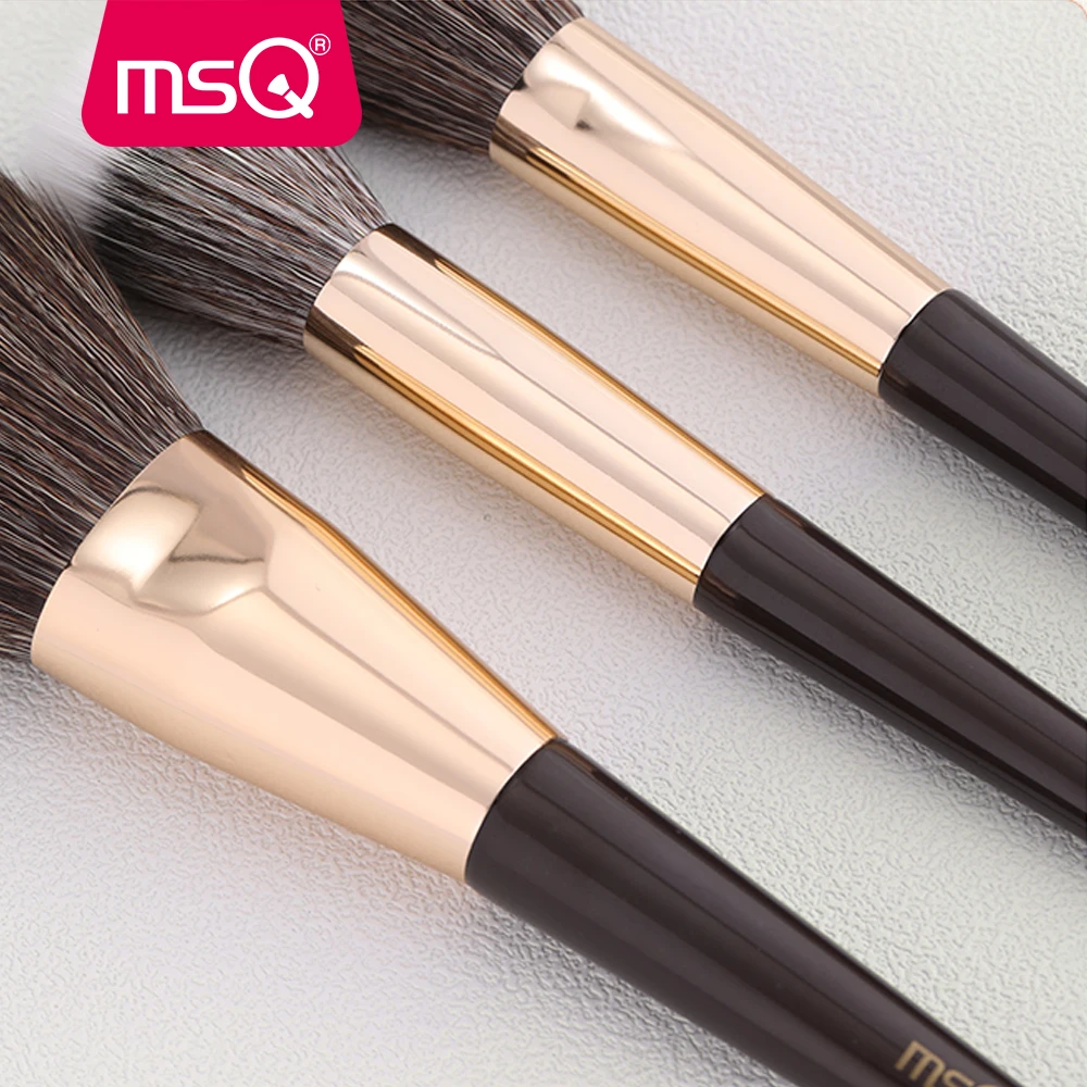 MSQ10pcs Professional Makeup Brushes Set Foundation Eyeshadow Blush Concealer Loose Powder Brush Face Brush Tools