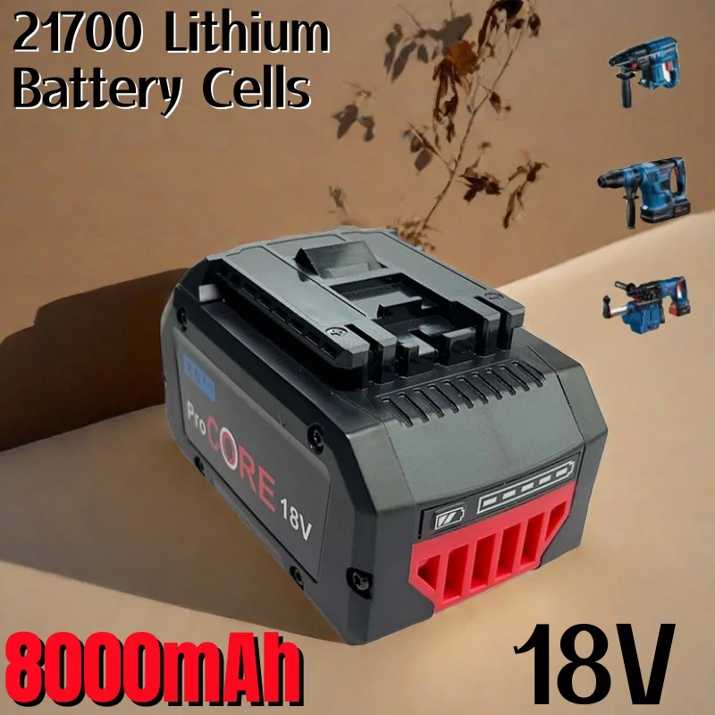 

18V 8000mAh ProCORE Replacement Battery for Bosch Professional Cordless Tools BAT609 BAT618 GBA18V80 21700 Cell