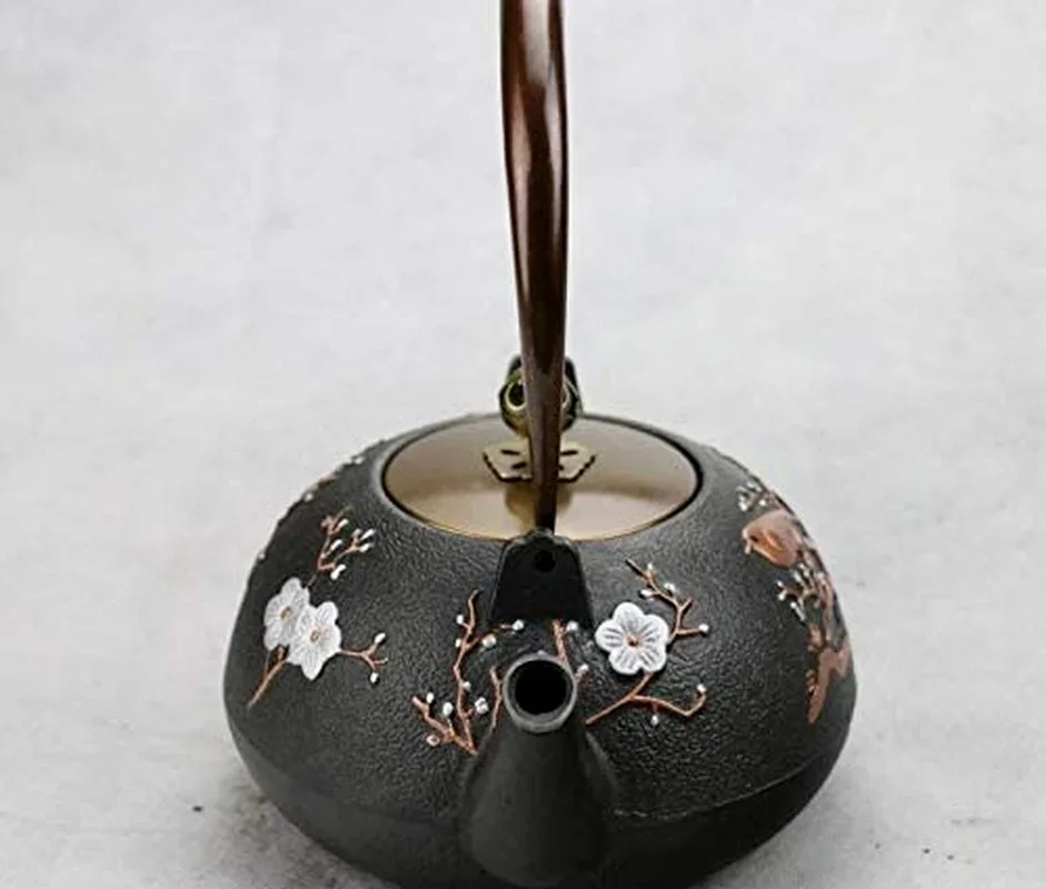 Cast Iron Teapot Caiquemei Peanut Kettle Tea Set