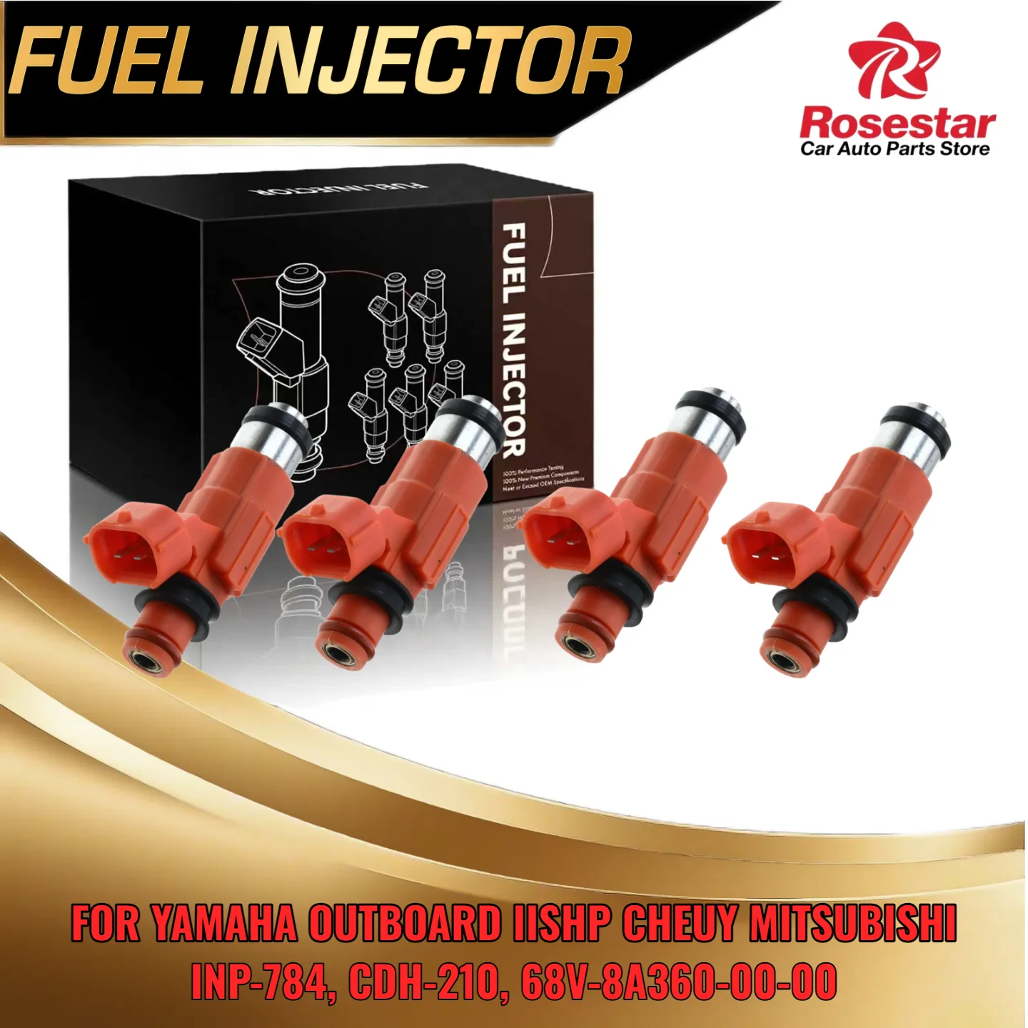 

For Chevy Tracker For Suzuki Vitara 4pcs Fuel Injectors Set INP784 CDH210 68V8A3600000