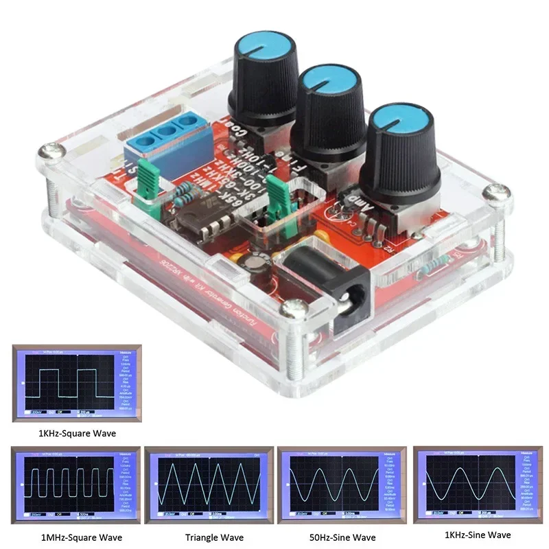 XR2206 High Precision Signal Generator DIY Kit Sine Triangle Square Waves 1Hz 1MHz Frequency Range Adjustable Frequency