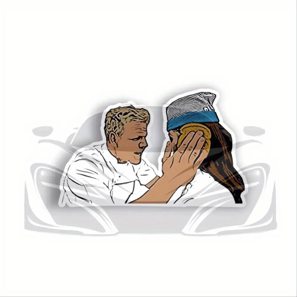 Funny Sandwich Self Adhesive Reusable Vinyl Decal For Cars Trucks Laptops & More Waterproof Stickers For Decorating Car Windows