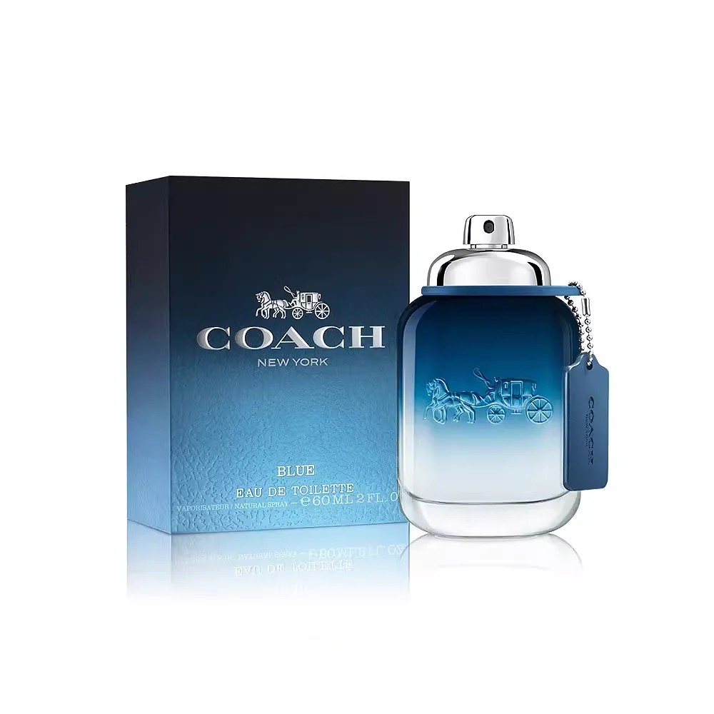 COACH BLUE  men's perfume blue classic eponymous men's Eau de Toilette aromatic woody notes fresh citrus notes 100ml