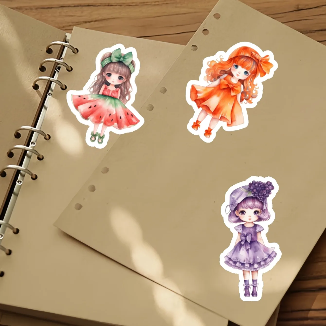 

17 шт. милые самодельные наклейки для скрапбукинга с фруктами, бананом, арбузом, клубникой для девочек/декоративные/сделай сам, фотоальбомы для рукоделия, журнал