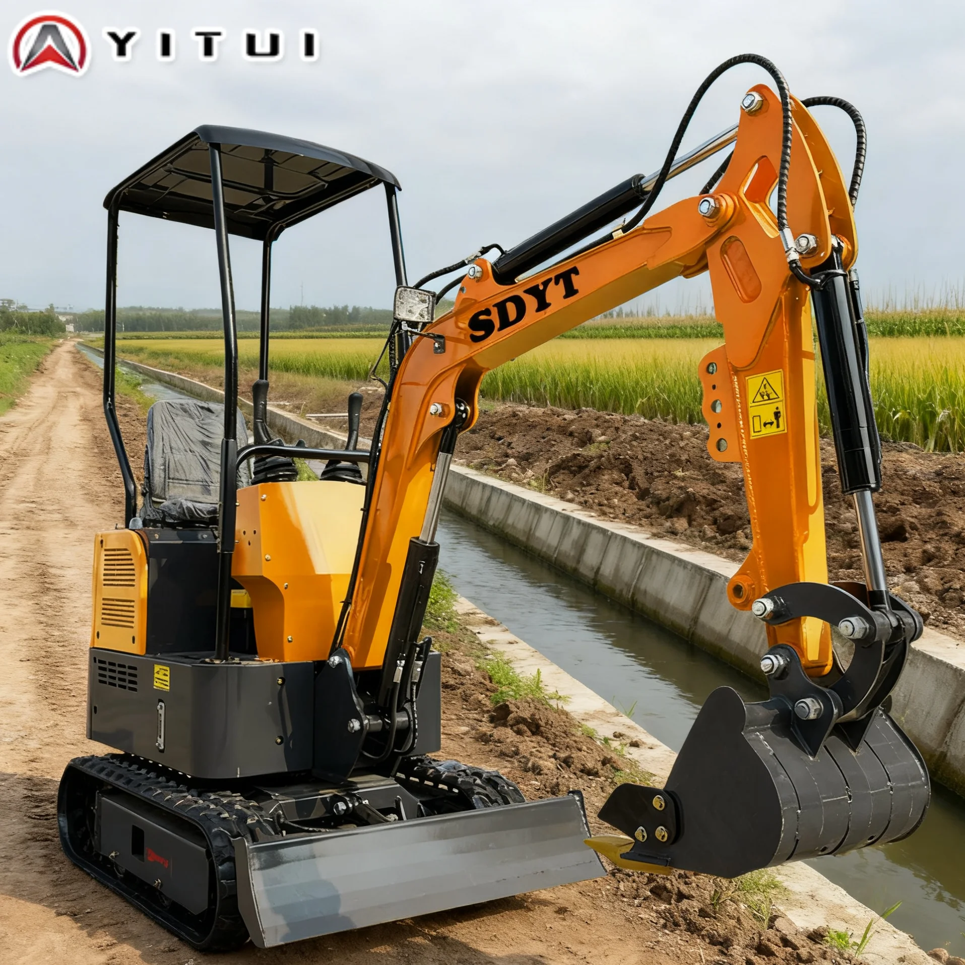 حفار هيدروليكي صغير مخصص متعدد الاستخدامات مع تصميم متين للاستخدام السكني والتجاري #3