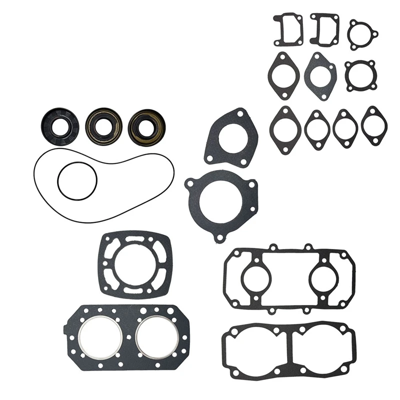 Complete Gasket Kit w/ Oil Seals For Kawasaki JS550 611103 1982-90