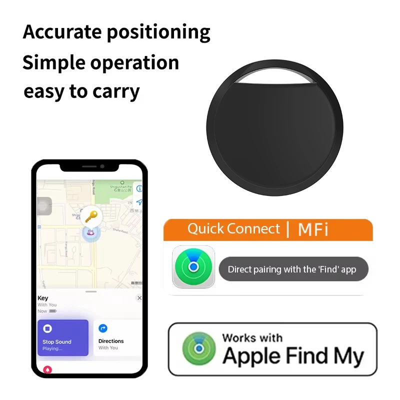 

Smart GPS Tracker Works With Apple Find My APP iTag Pet Kids Luggage Key Tracking Global Accurate Positioning Bluetooth Finders