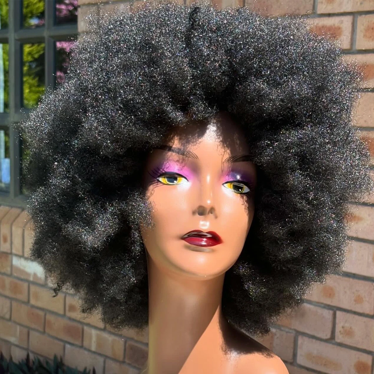 

400 High Density Human Hair Wig Afro Kinky Curly 13×6/13×4 HD Transparent Lace Frontal Wig Pre Plucked For Women Glueless Wigs