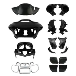 Motorcycle ABS Inner Outer Fairing Speakers Covers Grilles Air Duct For Harley Touring Road Glide FLTRX 2015-2024