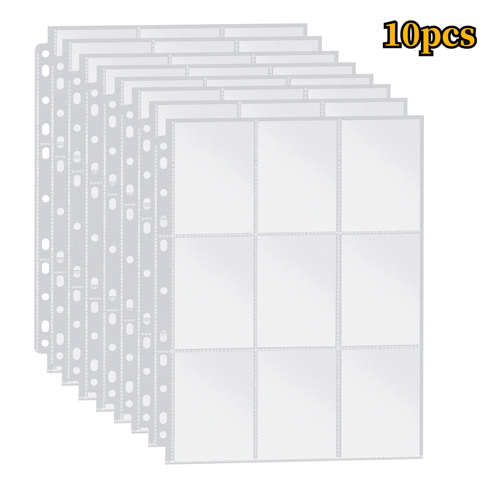 New 80/180 Pockets Baseball Card Sleeves Double Side 4/9-Pocket Trading Card  Binder Sleeves Page Protectors Sheet for Holder - AliExpress 15