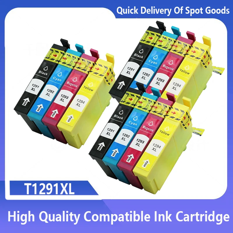 T1291 T1292 T1293 T1294 T 1291 1292 1293 1294 Color InkJet Ink Cartridge For Epson Stylus SX535WD SX435W SX525WD SX235W Printer