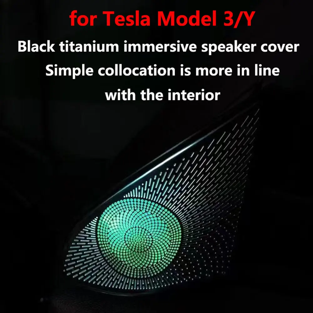 246-color LED ambient lighting for Tesla model 3/y LED A-pillar tweeter cover ambient lighting Interior decorative lights