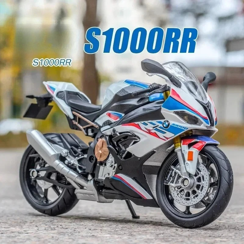 

1:12 S1000RR модель мотоцикла, имитация автомобиля, металлическая игрушка из сплава, мотоцикл, детская игрушка, подарочная коллекция