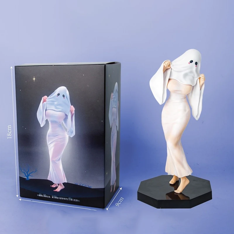 21cm Ghost Girl Anime Figure Beautiful Girl Figure Halloween Cosplay Figurine Pvc GK Statue Model Collection Doll Desk Toys Gift