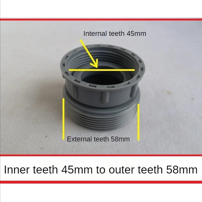 Adaptateur de bassin de cuisine professionnel, accessoires de connecteur de tuyau fileté, raccord de joint de tuyau de vidange