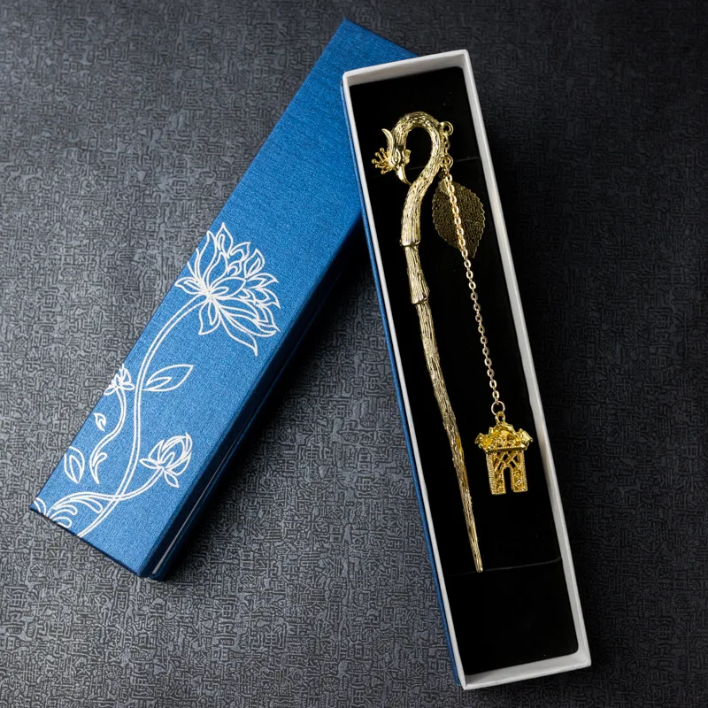 High-end Vintage Style Bookmark Metal Creative Bookmark Student Gift Bookmark Gift  Bookmarks  Japanese Stationery