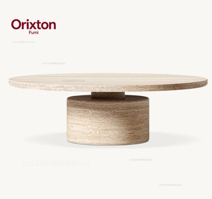 High End American Style Living Room Furniture Natural Stone Marble Coffee Table
