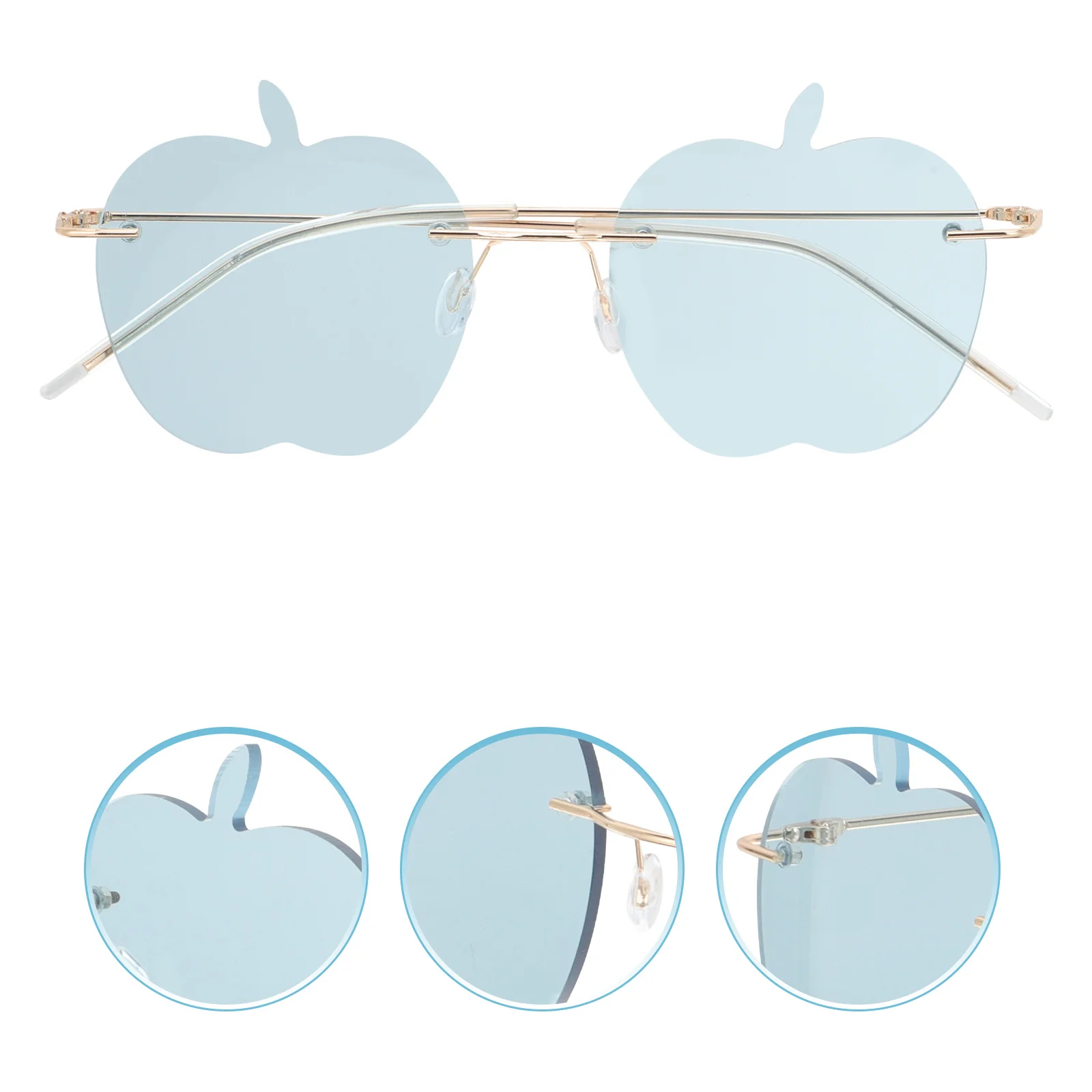 

1 Pair Sunglasses For Women Men -Shaped Uv Protection Party Sunglasses For Women Eyewear Fashion Summer Beach Glasses