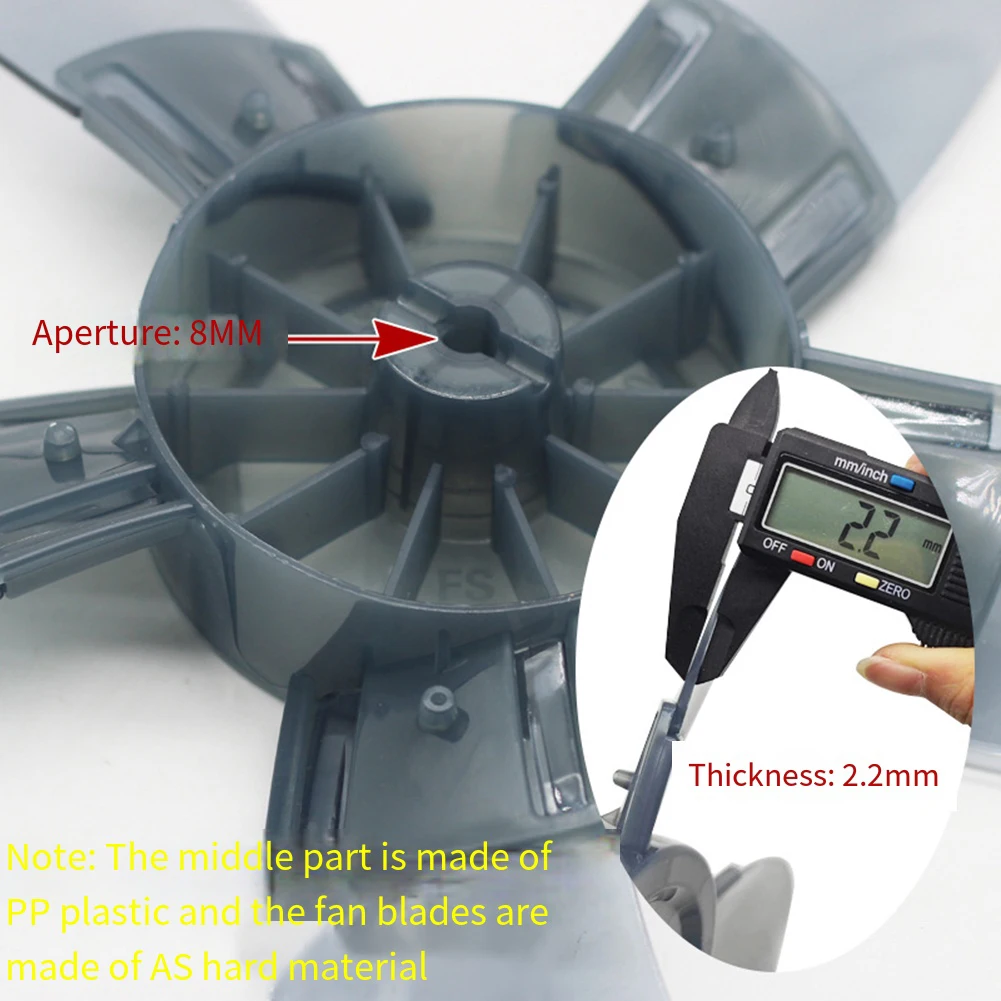 Easy Install Fan Accessories Electric Fan Blades Long-lasting Plastic Material Optimal Airflow Design Home Use