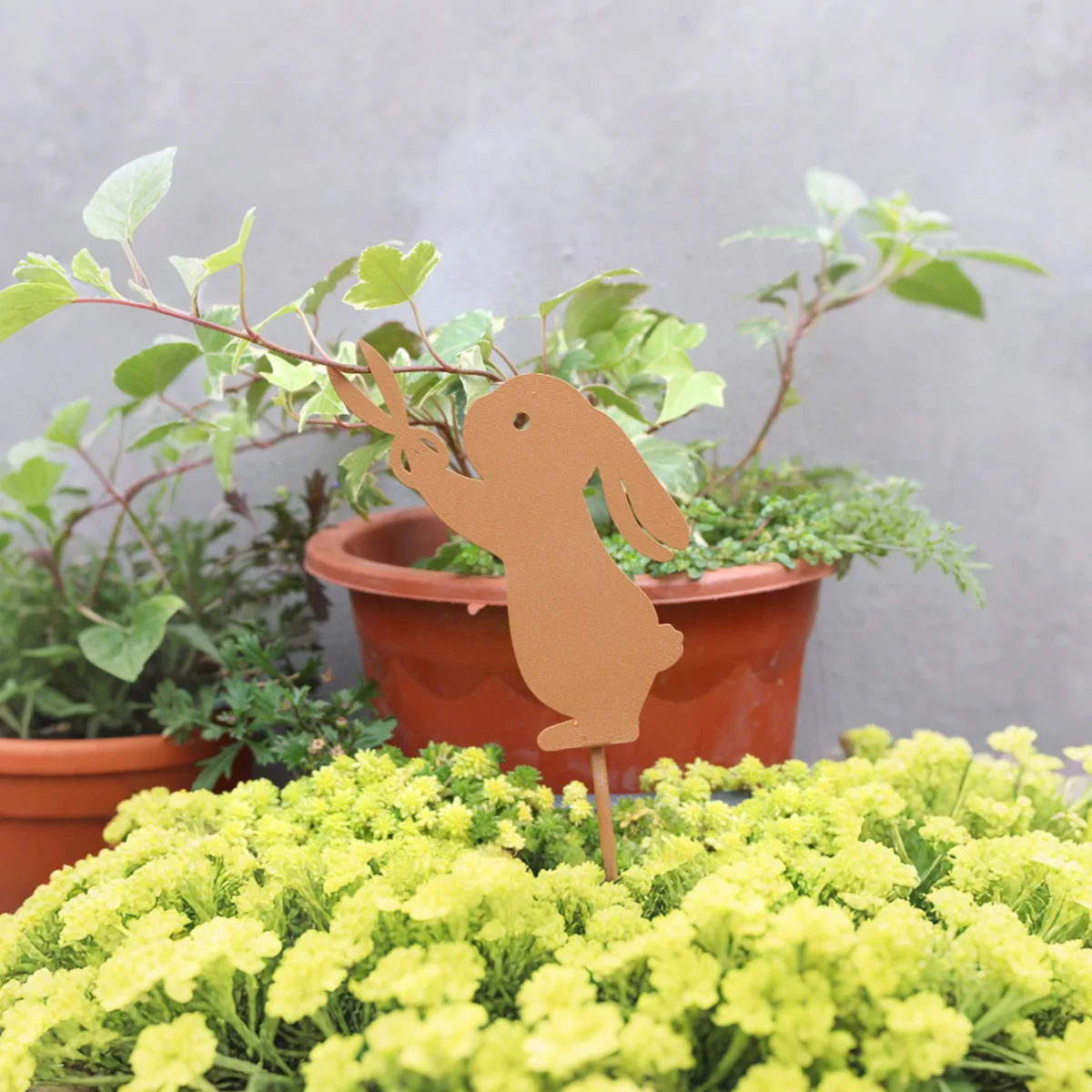 Metal Rabbit Silhouette Wall Art- Modern Home Decor, Indoor & Outdoor Wall Decor