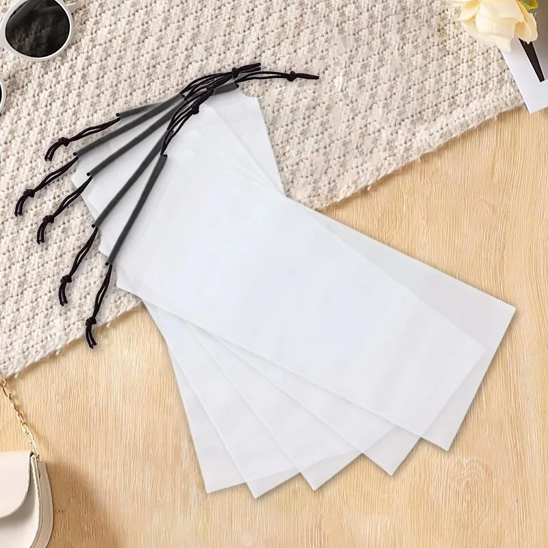 1-20Pcs Storage Waterproof Umbrella Cover Portable Home Organizer Translucent Reusable Drawstring Bag For Umbrella Protector