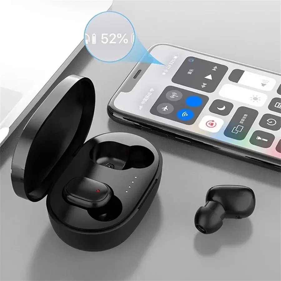TWS A6S Wireless Bluetooth Earphones Sports LED Display Touch Stereo Fone Earphones Suitable for game