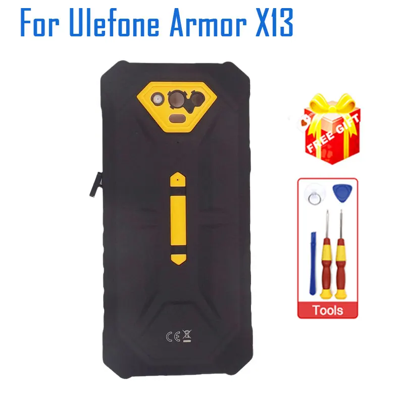 New Original Ulefone Armor X13 Battery Cover With Receiver Mic Fingerprint SIM USB Dust Plug For Ulefone Armor X13 Smart Phone