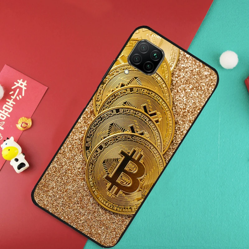  Bitcoin BTC Case For Huawei P20 P30 P40 Lite Nova 11 Pro 9 10 SE 3i 7i 11i 5T Y60 Y61 Y90 Y91 Y70 Cover