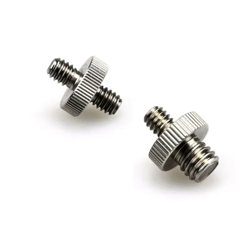 1/4 inch Male to 1/4" 3/8" Male Metal Threaded Screw Adapter Tripod Screw Converter for DSLR Camera Tripod Monopod