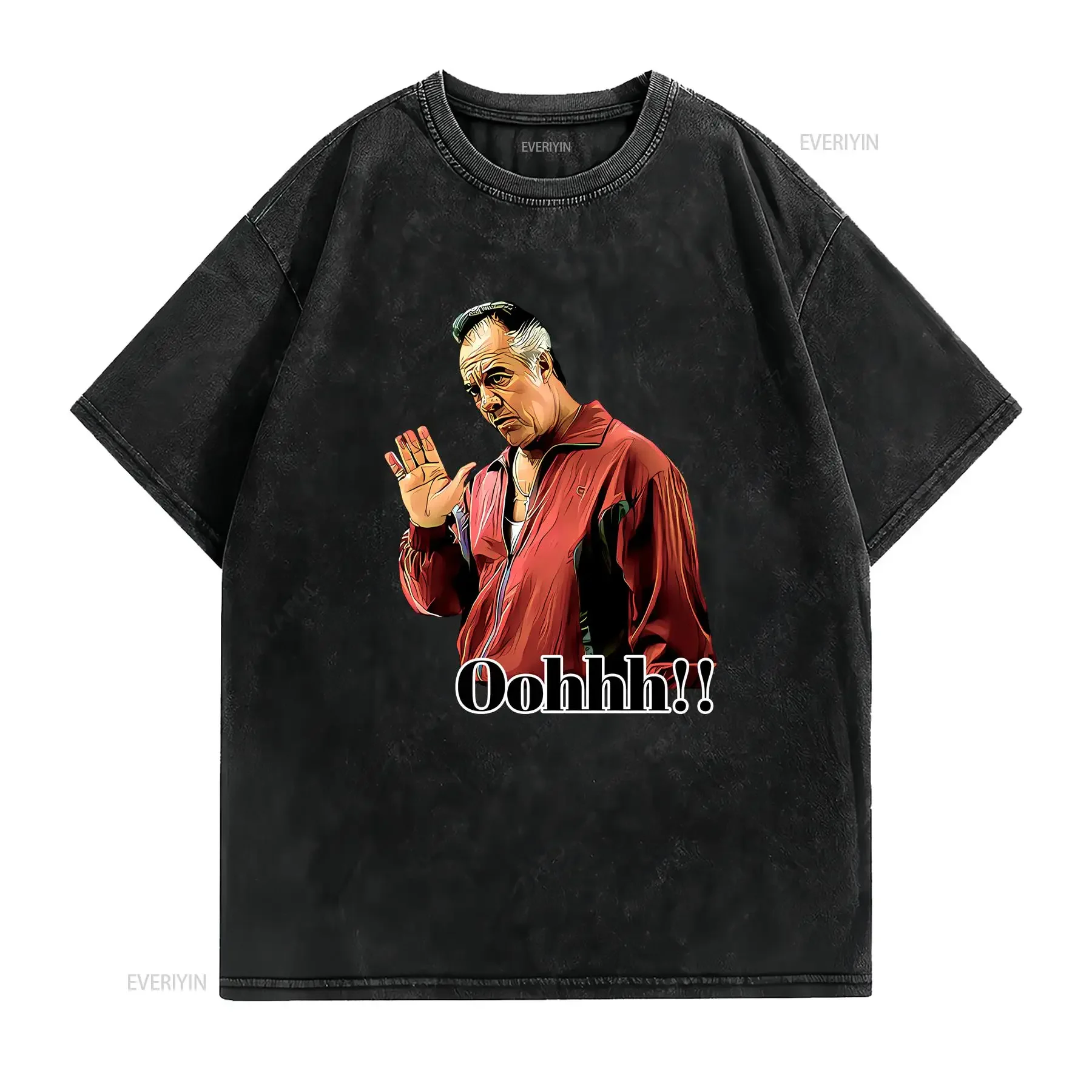 THE SOPRANOS PAULIE WALNUTS GUALTIERI OH T SHIRT vintage Washed Casual graphic Top For Everyday Wear designer clothes homme
