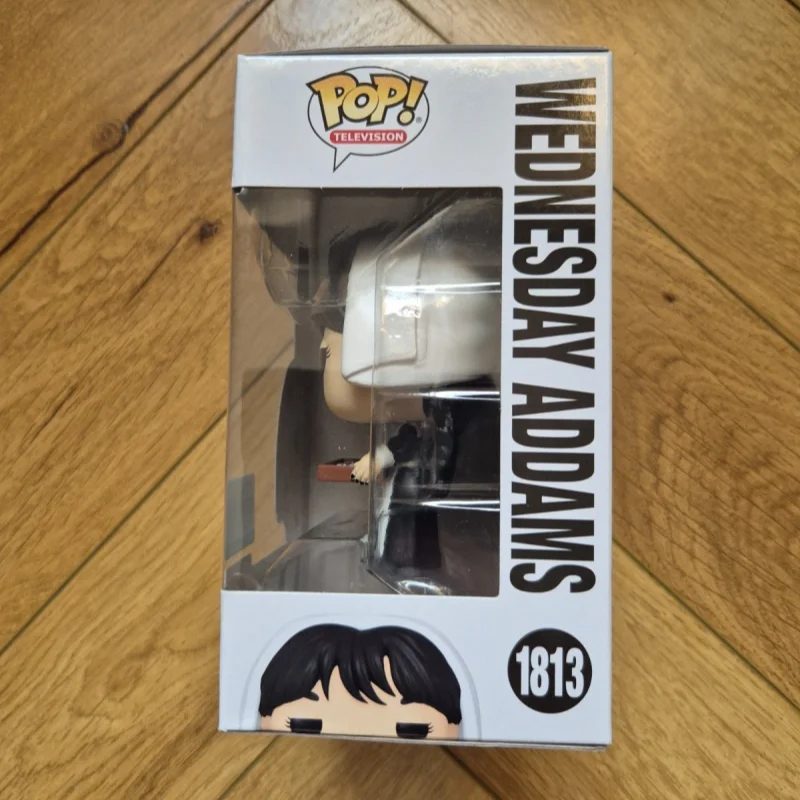 Official Funko Pop! Wednesday Addams With Fudge #1813 Action Figure Doll Genuine Limited Edition Collect Model Toys Kids Gifts