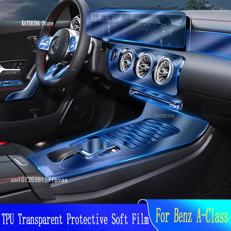 

TPU Car Interior Gear Dashboard Protective Film Transparent For Benz Class-A A180A200A250(2019-2020)Accessories