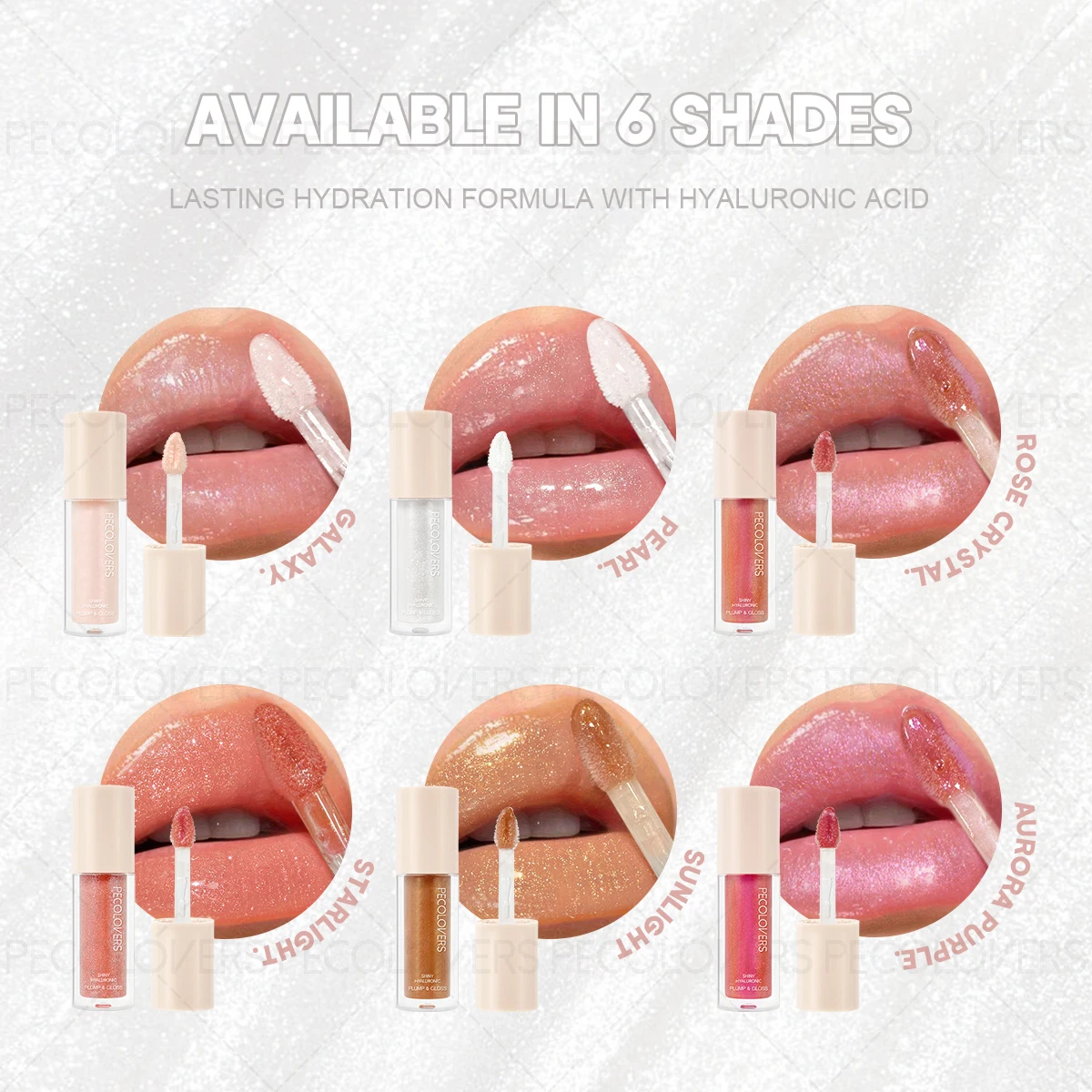 Sprankelende glitterlipgloss - Langdurige lipglazuur, hydraterende, parelmoer lipolie, spiegelglans-effect