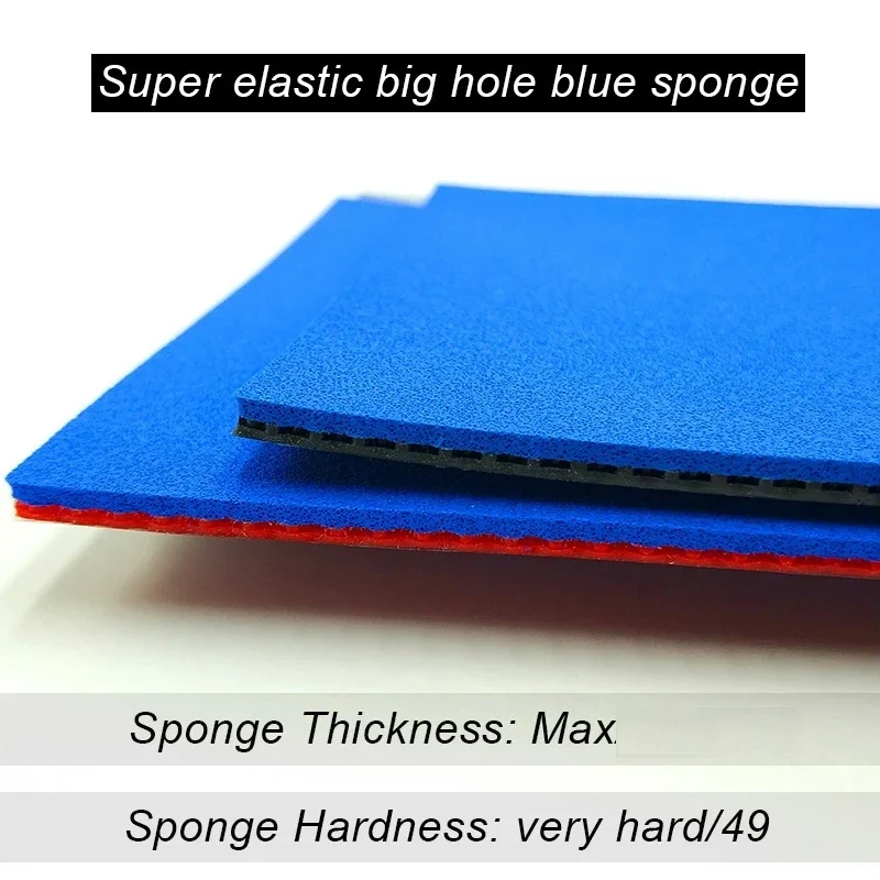 LOKI GTX Professional Sticky ping pong Rubber Strong Spin High Elastic Blue Sponge Pips In Pingpong Rubber for Attack Loop