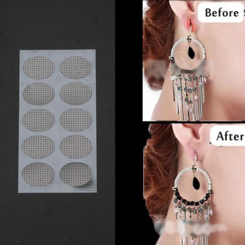 652F 300Pcs Invisible Earring Stabilizers Ear Support Waterproof Patches for Earrings