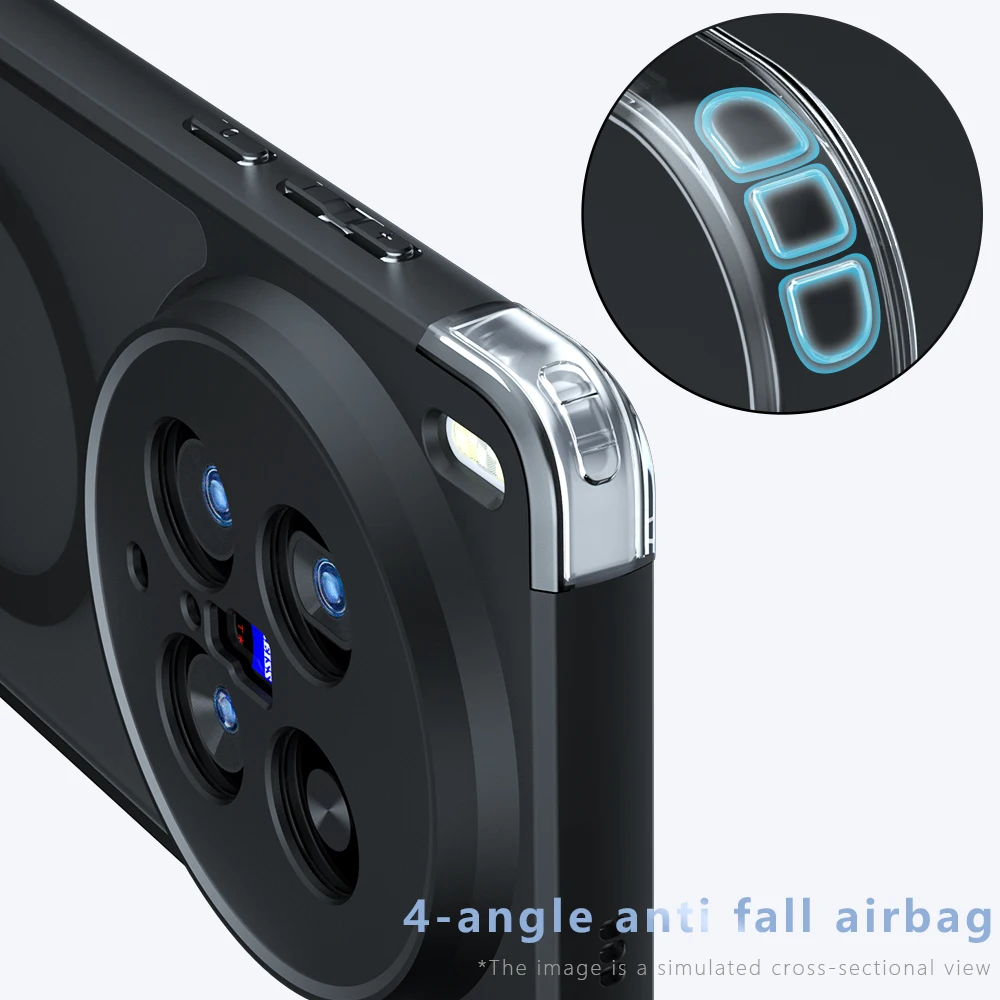 X200Ultra для Magsafe противоударный матовый чехол для VIVO X200 Ultra с беспроводной зарядкой, магнитный жесткий бампер, чехол V2454A